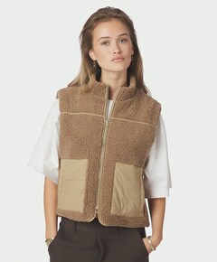 Dames gilet bruin