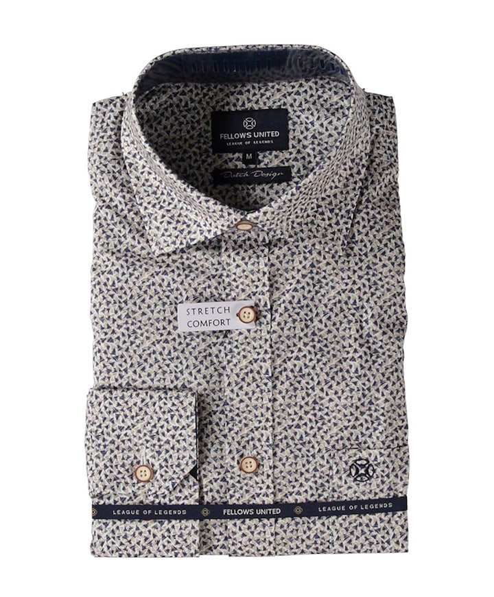 Overhemd lange mouw ecru