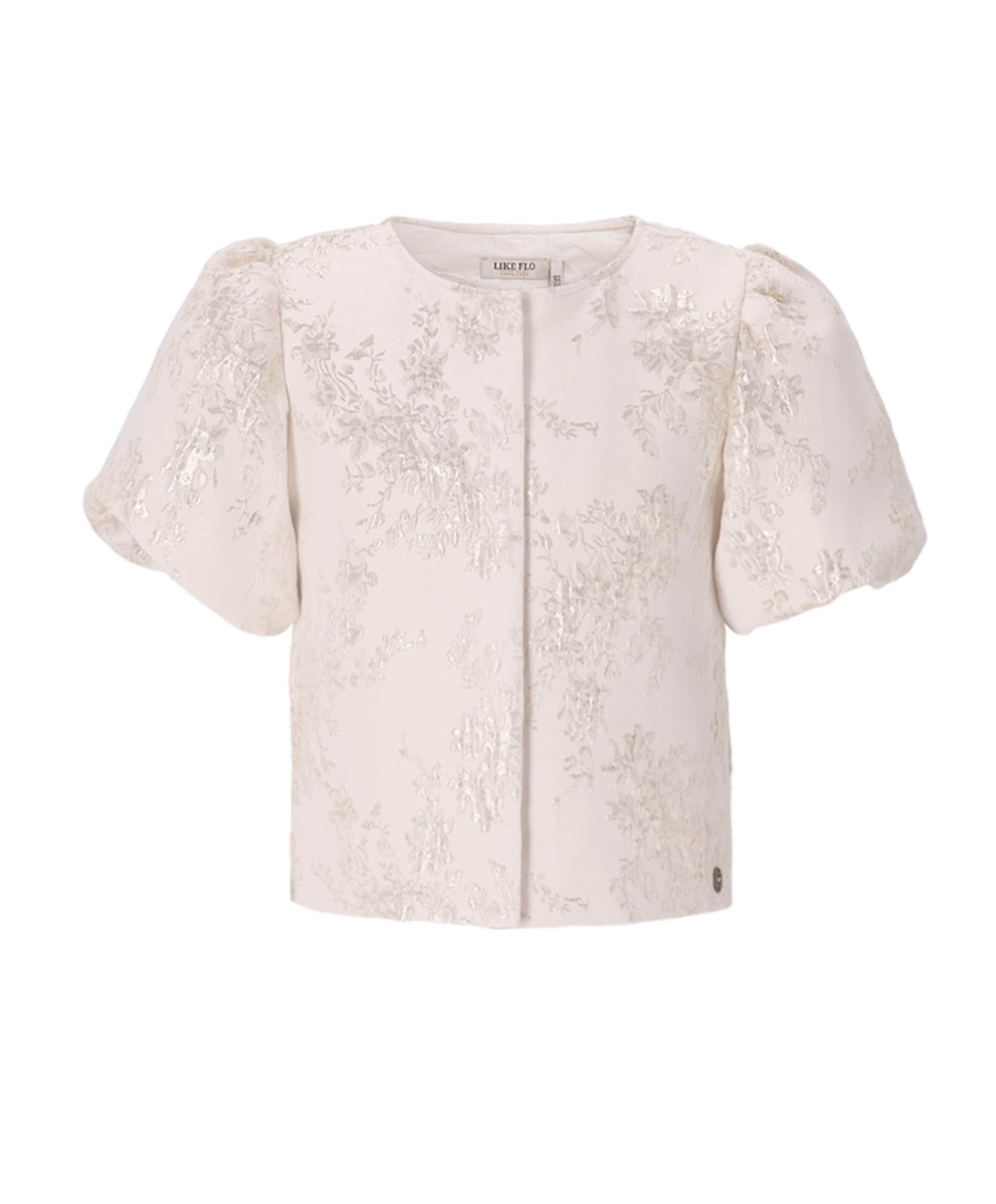 Meisjes blouse korte mouw goud