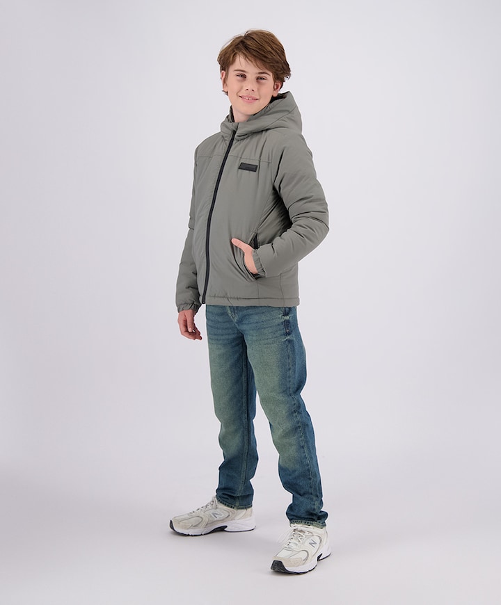 Jongens jas grijs