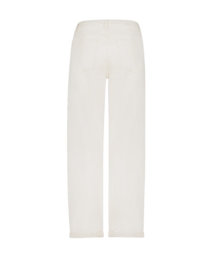 Jeans balloon linen mix dames jeans ecru