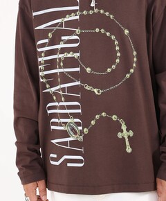 Heren longsleeve bruin