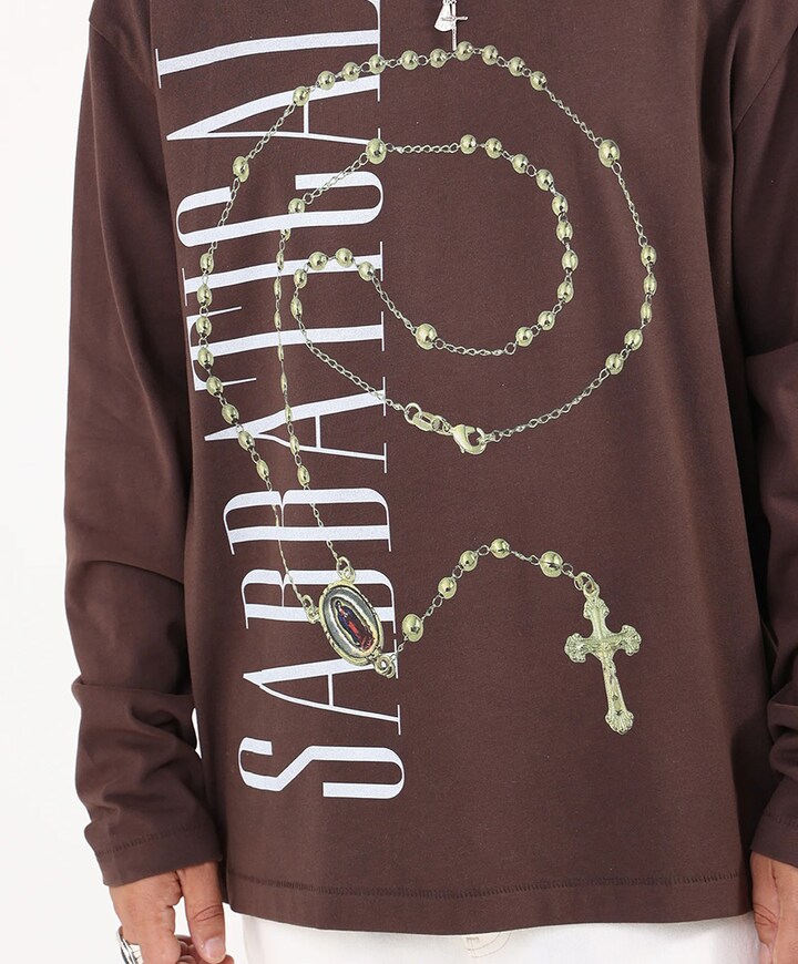 Heren longsleeve bruin