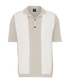 Heren polo beige