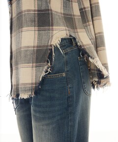 Dames blouse blauw