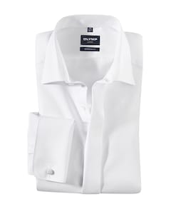 Heren smoking overhemd wit