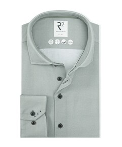 Heren overhemd extra lange mouw groen