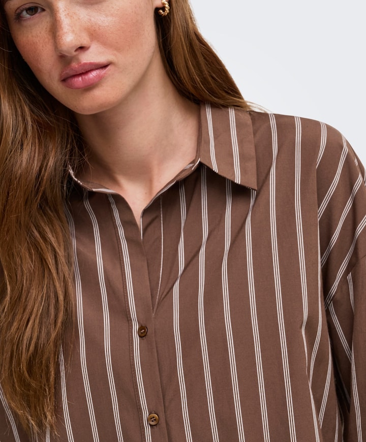 Dames blouse bruin