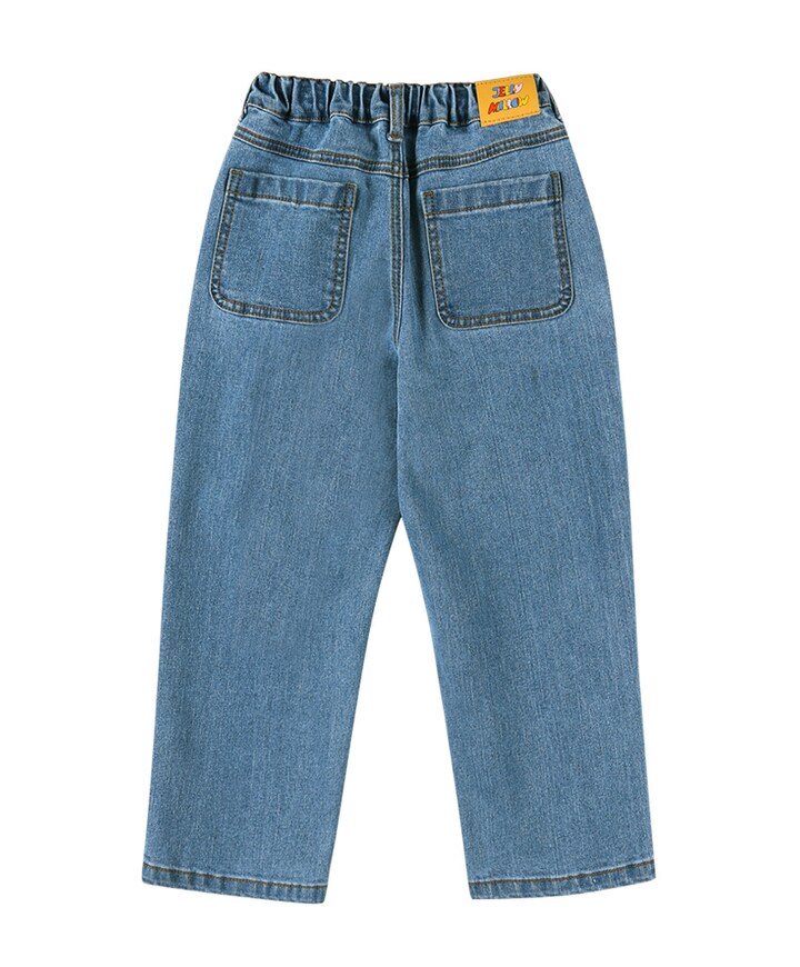 Colored nature denim jeans  blauw