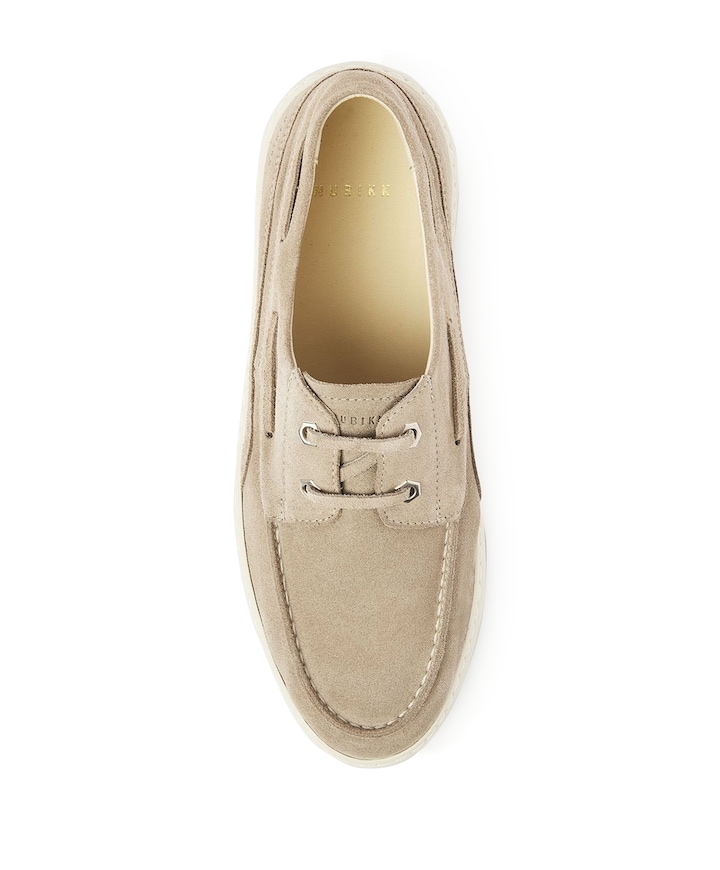 Jiro Yacht  heren veterschoenen beige
