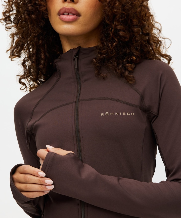 Dames vest bruin