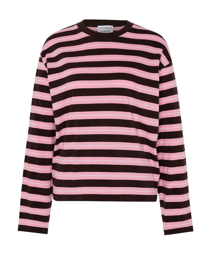 Dames longsleeve bruin