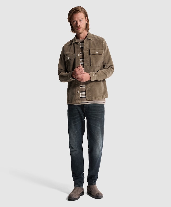 Heren overshirt bruin