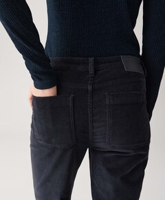 Ebbi corduroy dames broek blauw