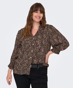 Dames blouse bruin