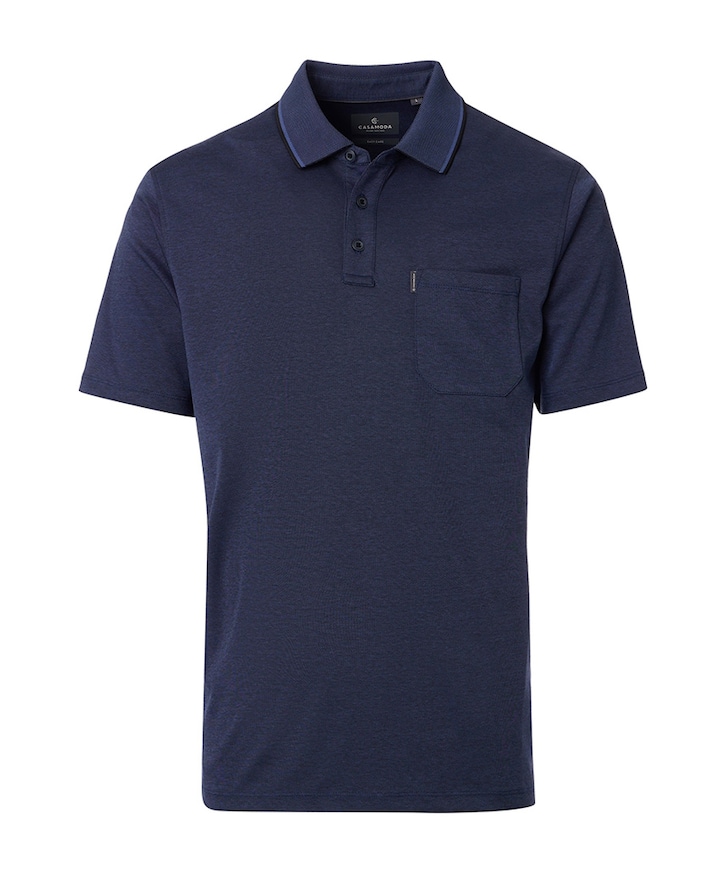 Heren polo blauw