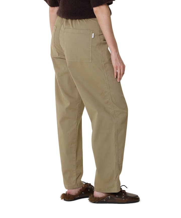 Trousers dames broek beige