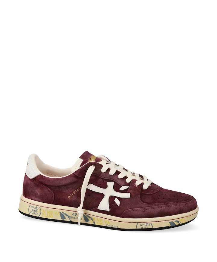 BSKTCLAY heren sneakers bordeaux