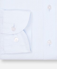 Heren overhemd lange mouw blauw