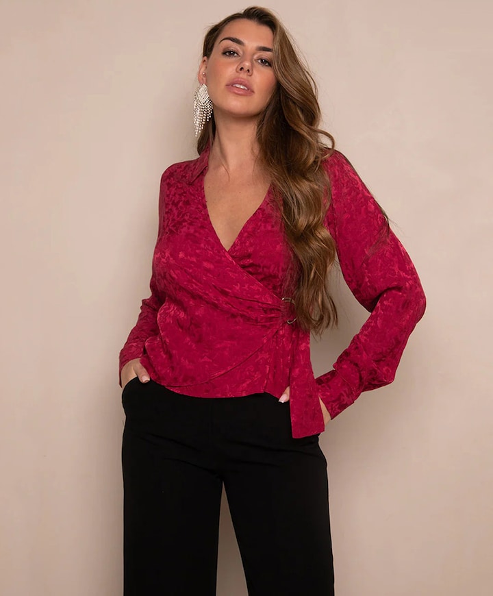 Dames blouse rood