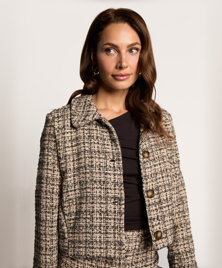 Dames jas beige