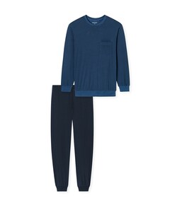 Heren pyjamaset blauw