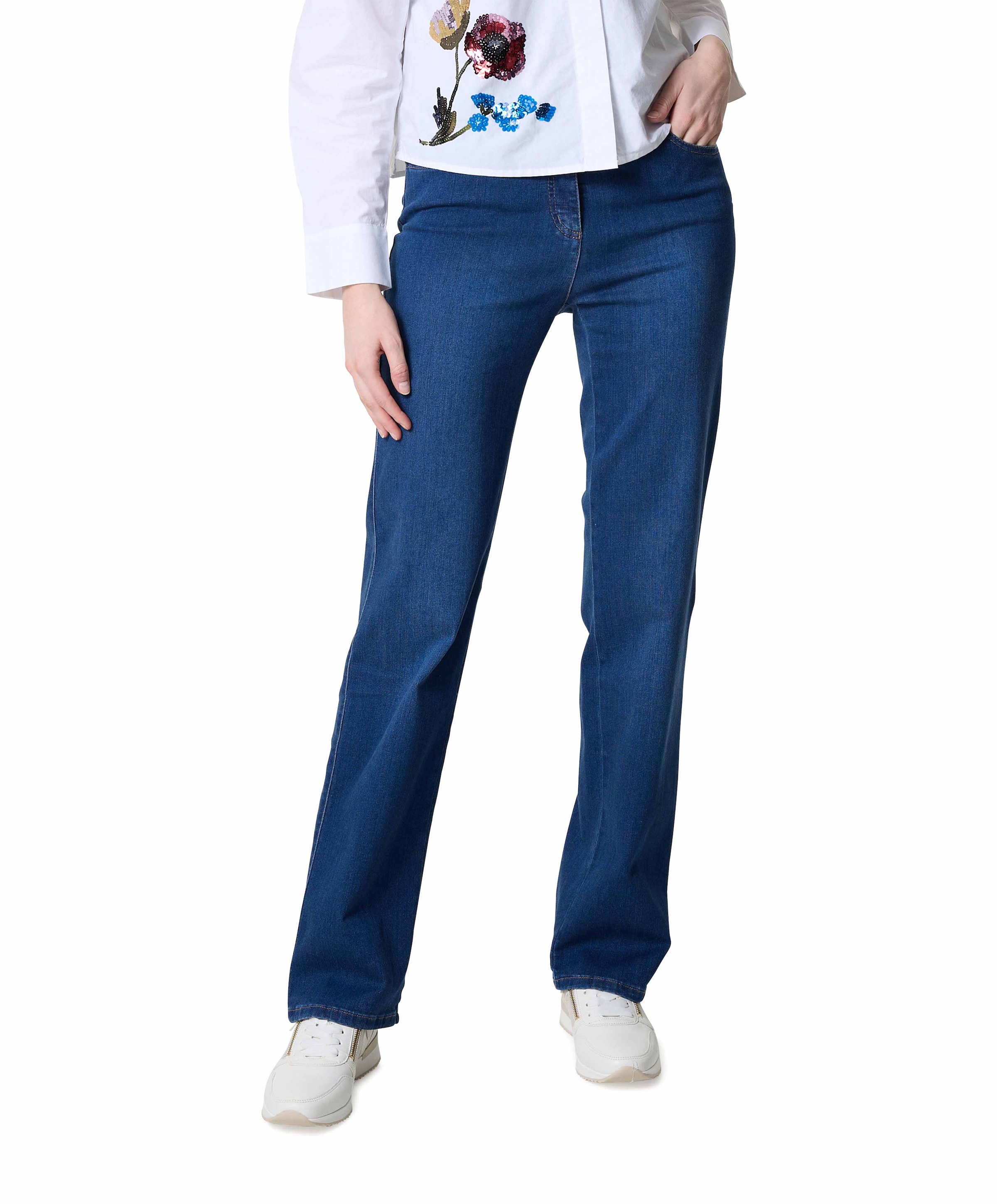 MbF Straight dames jeans blauw