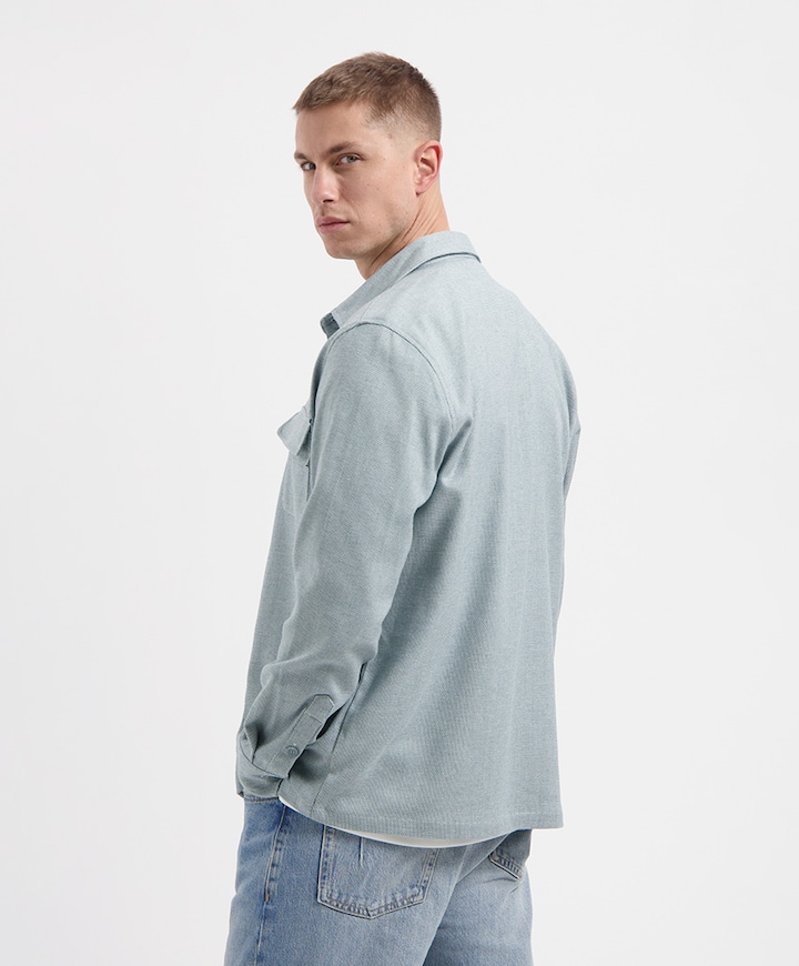 Heren overshirt groen