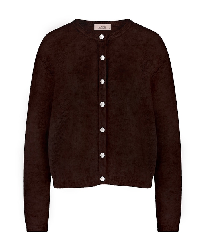 Dames vest bruin