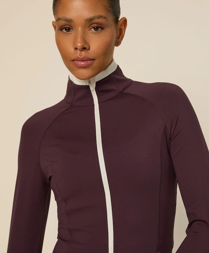 Dames vest bordeaux