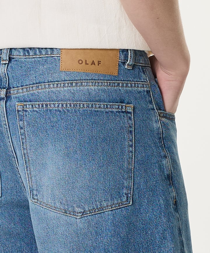 Denim Shorts heren broek blauw