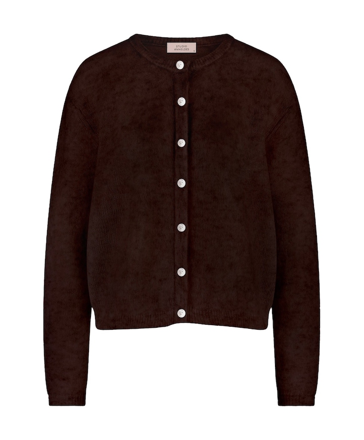 Dames vest bruin