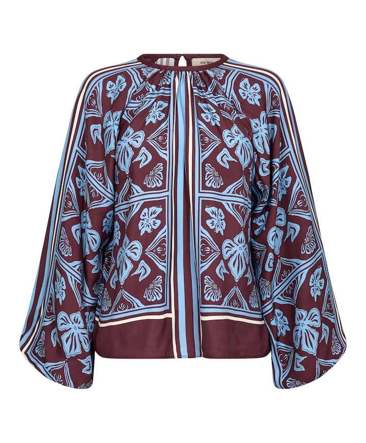 Dames blouse bordeaux