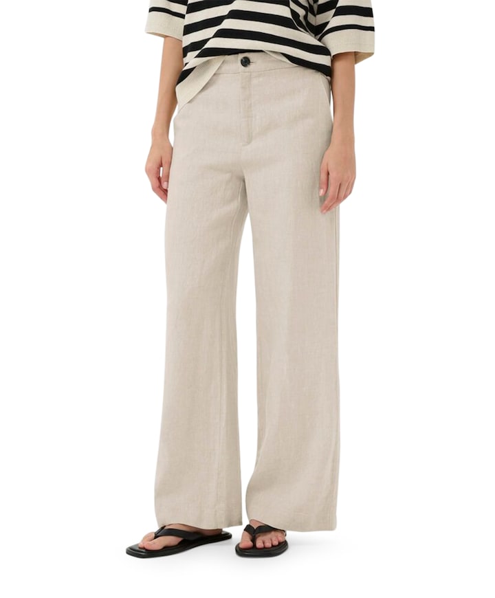 SOLINAIW dames broek ecru