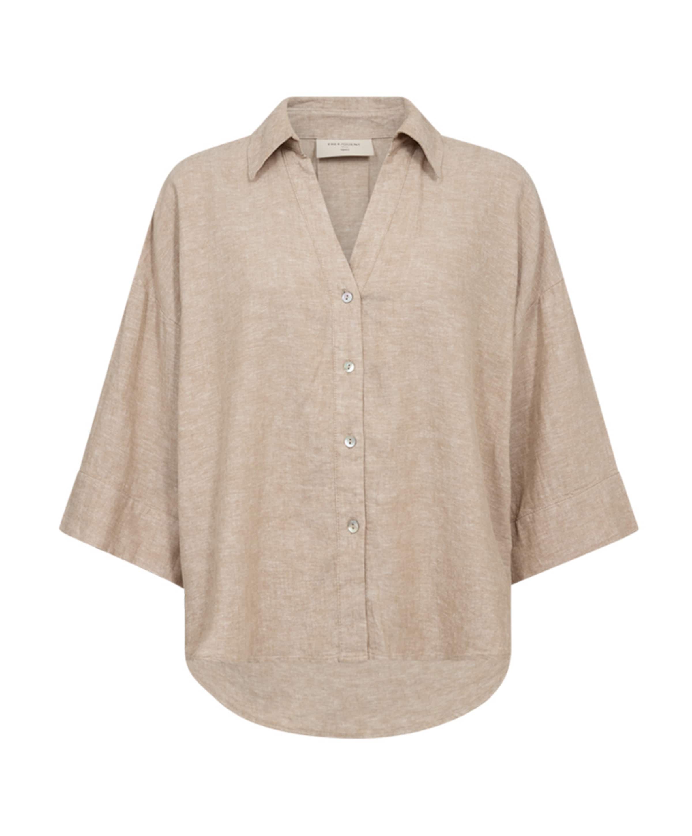 Dames blouse beige