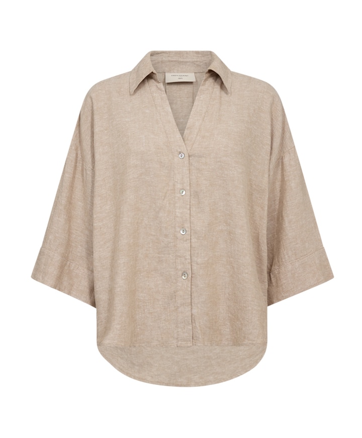 Dames blouse beige