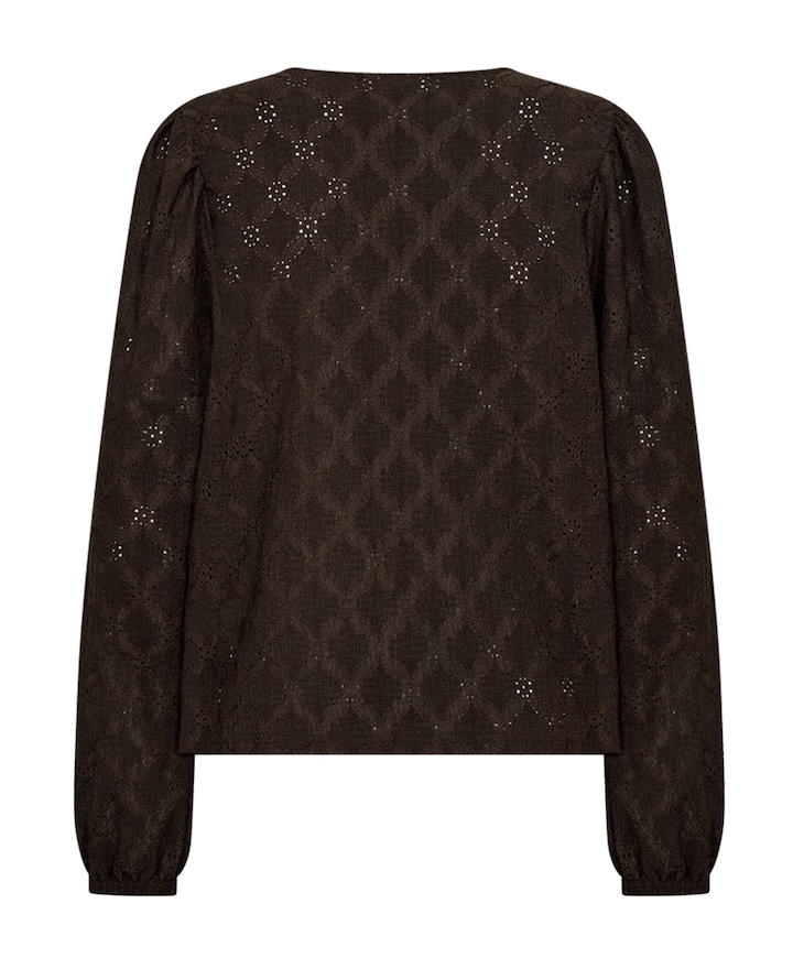 Dames blouse bruin