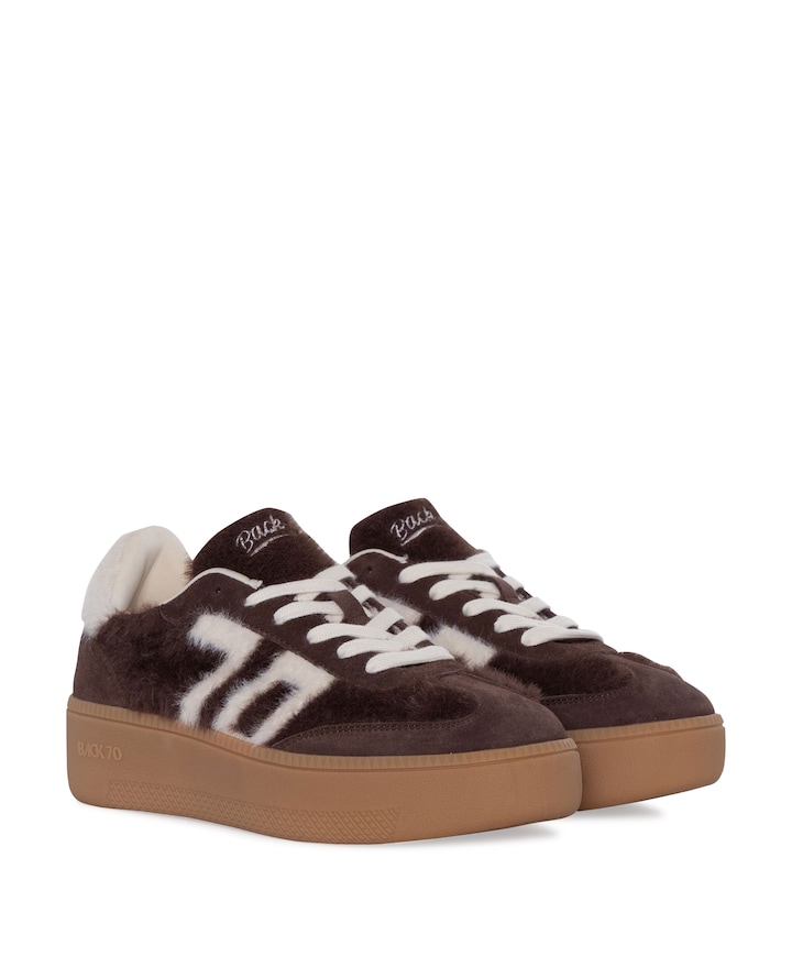 XXL dames sneakers bruin