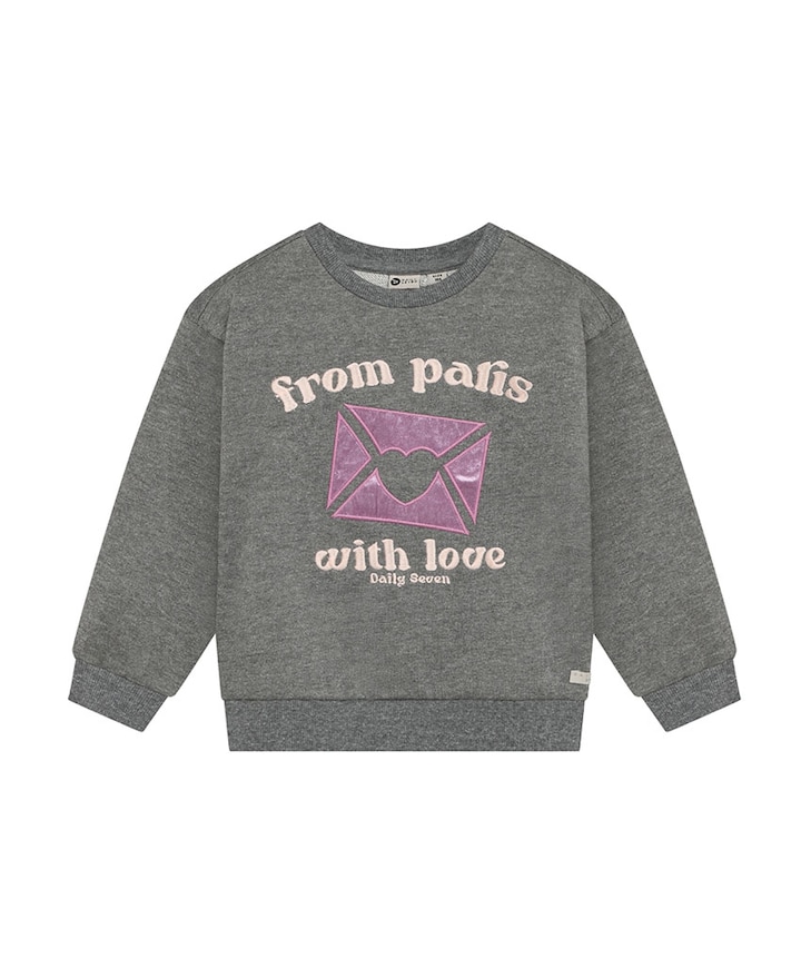 Meisjes sweater grijs