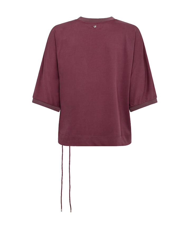 Dames T-shirt bordeaux