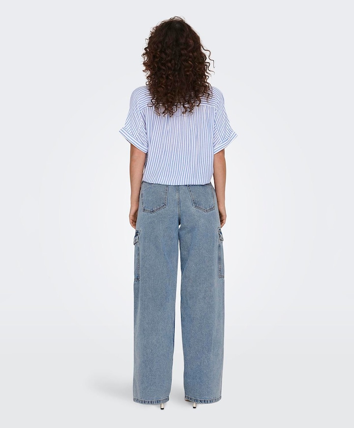 Blouse blauw
