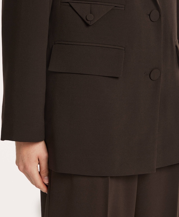 Dames blazer bruin