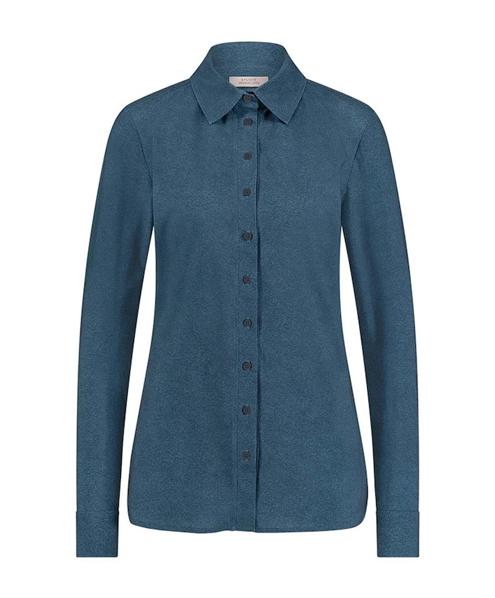 Dames blouse blauw
