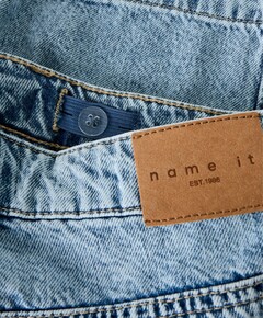 NKFROSE DNM LONG 2072-MJ J meisjes korte broek blauw
