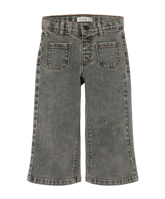 NMFBELLA HW WIDE 4544-MS LIL jeans grijs