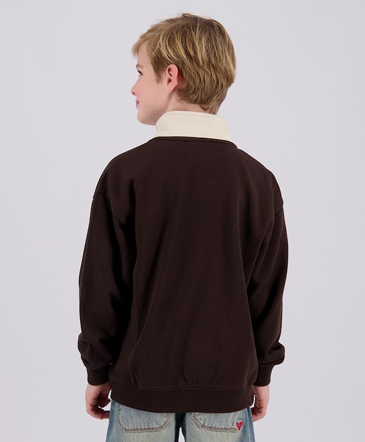 Jongens sweater bruin
