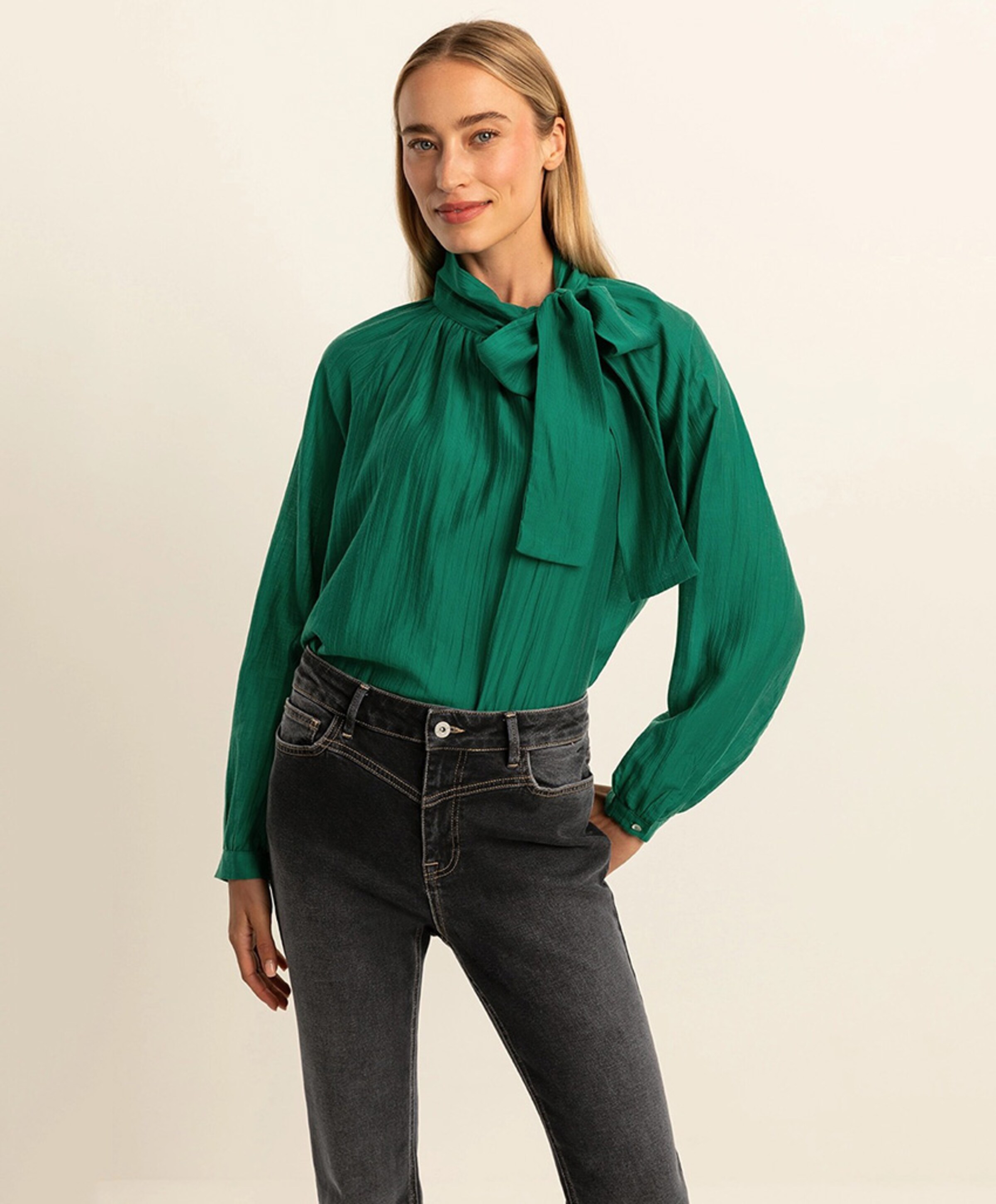 Expresso Blouse groen 100897 Van Tilburg