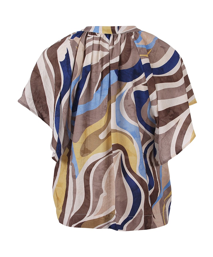Dames blouse blauw
