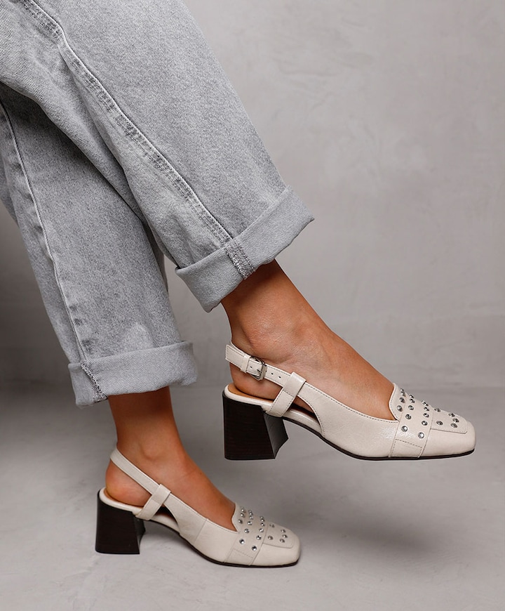 Laine Julia dames slingbacks ecru