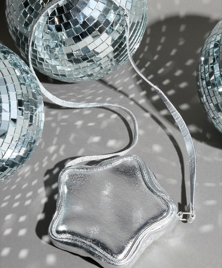 Meisjes tas zilver